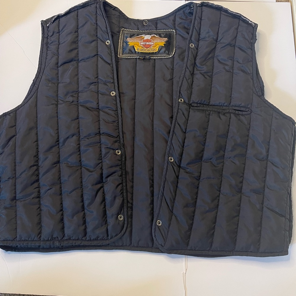 Harley Davidson Vest Liner Black Nylon Men’s Size XX-Large